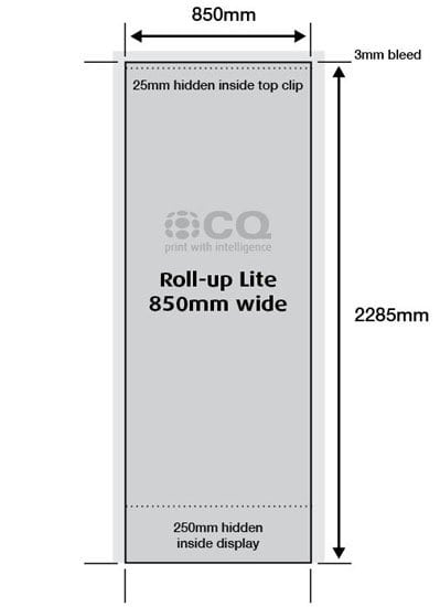 Roll Up Lite Display 850mm