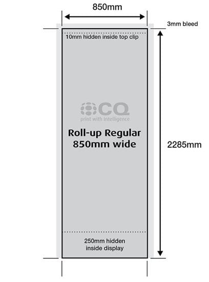 Roll Regular Display Stand Templates - CQ Print