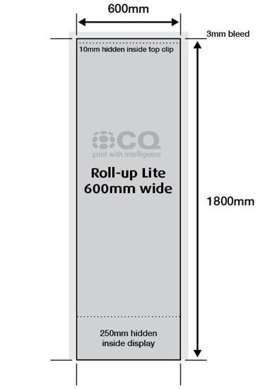 Roll Up Lite Display 600mm