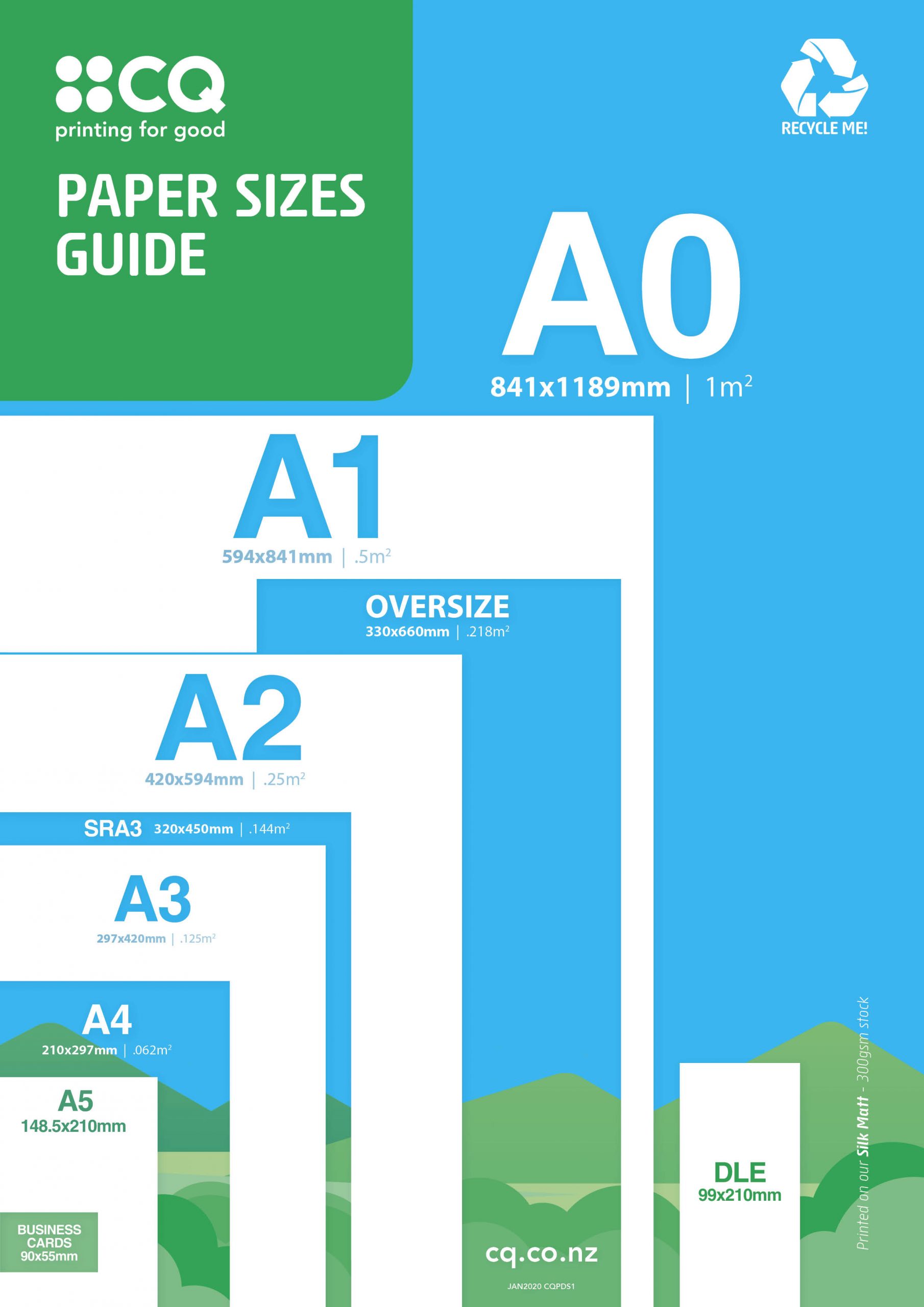 Print Paper Size Guide