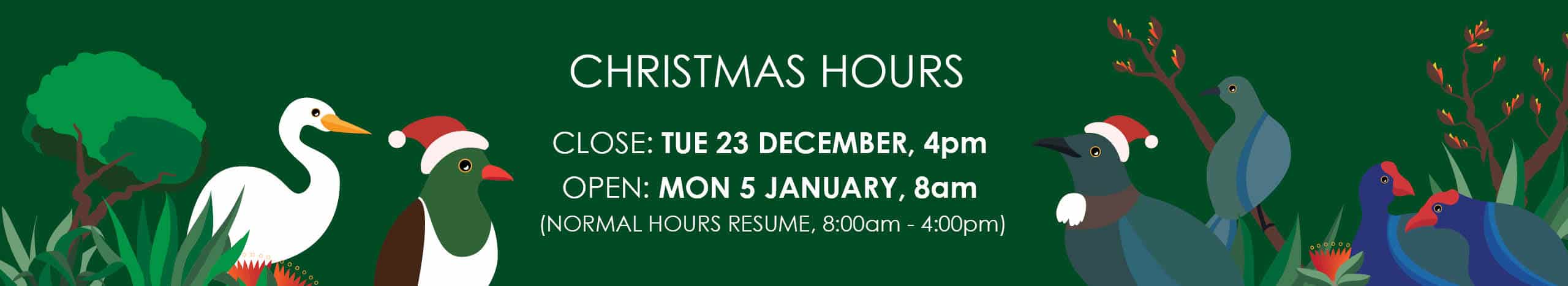 CQ Christmas Hours 2025